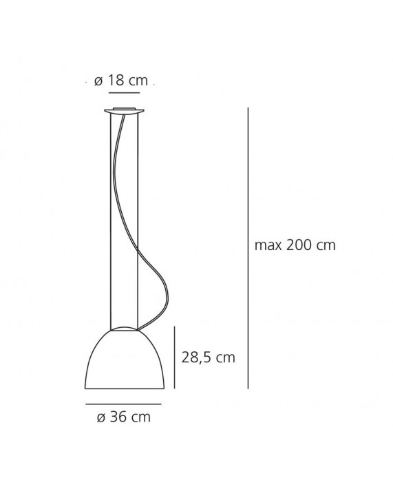 Artemide Nur Gloss Suspension Lamp